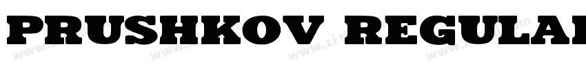 Prushkov Regular字体转换